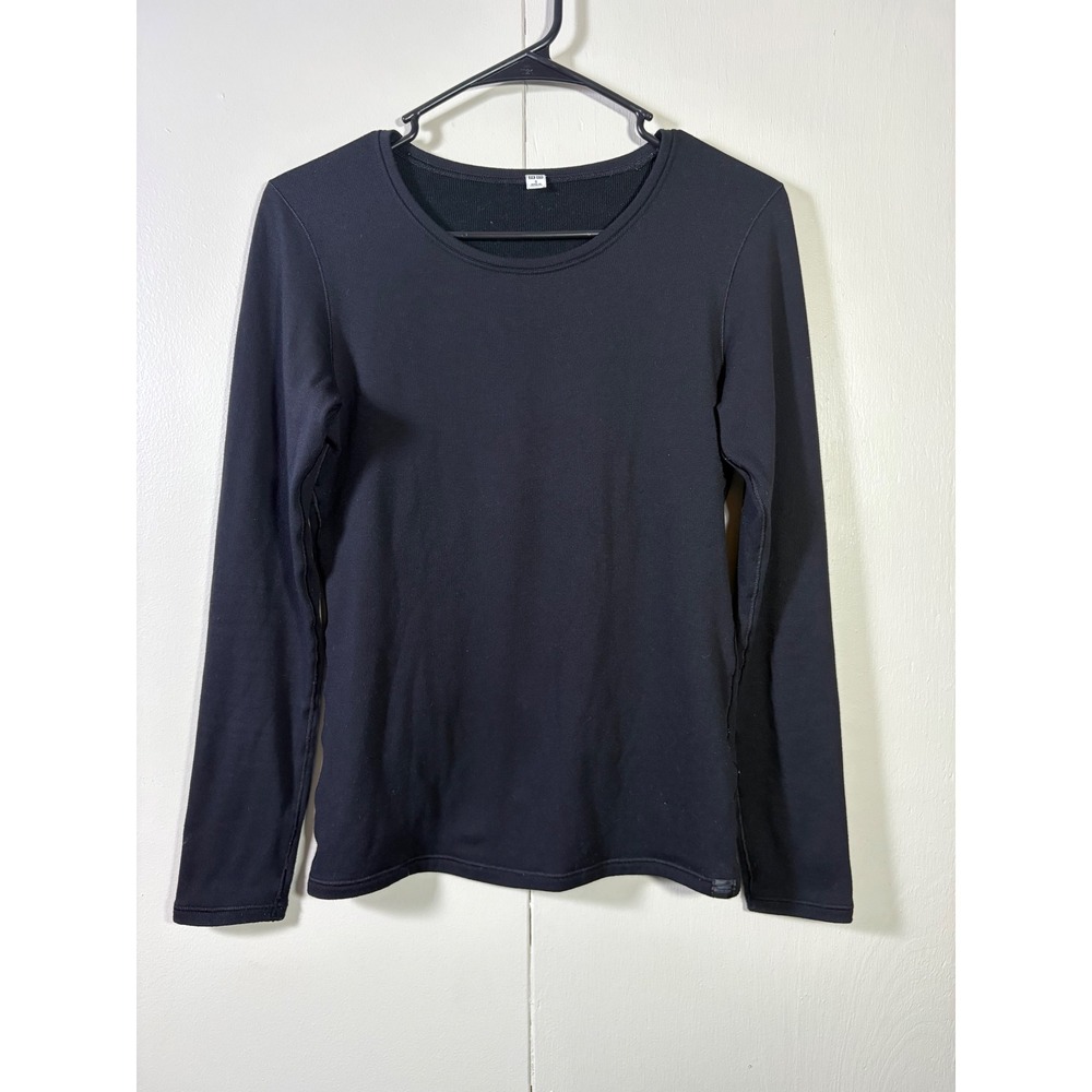 Uniqlo Heattech Ultra Warm Small Black Long Sleeve Thermal Shirt Base Layer